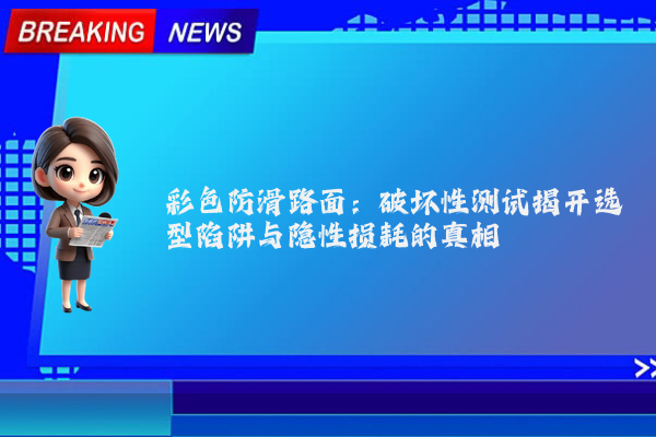 彩色防滑路面:破坏性测试揭开选型陷阱与隐性损耗的真相